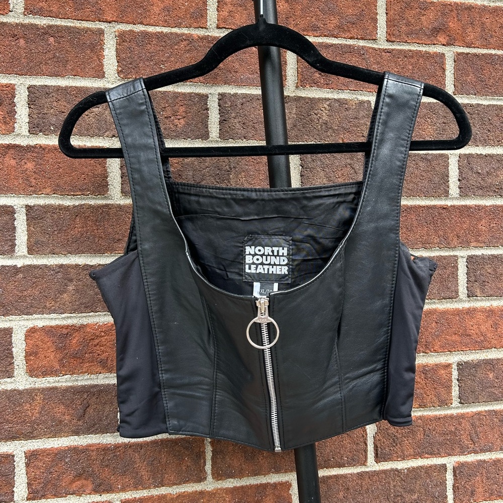 Northbound leather corset top - Picture 4 of 9